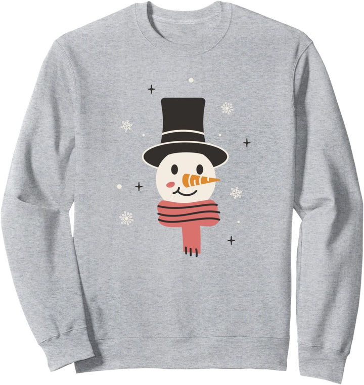 Happy Snowman Winter Schnee Cold Frozen Sweatshirt