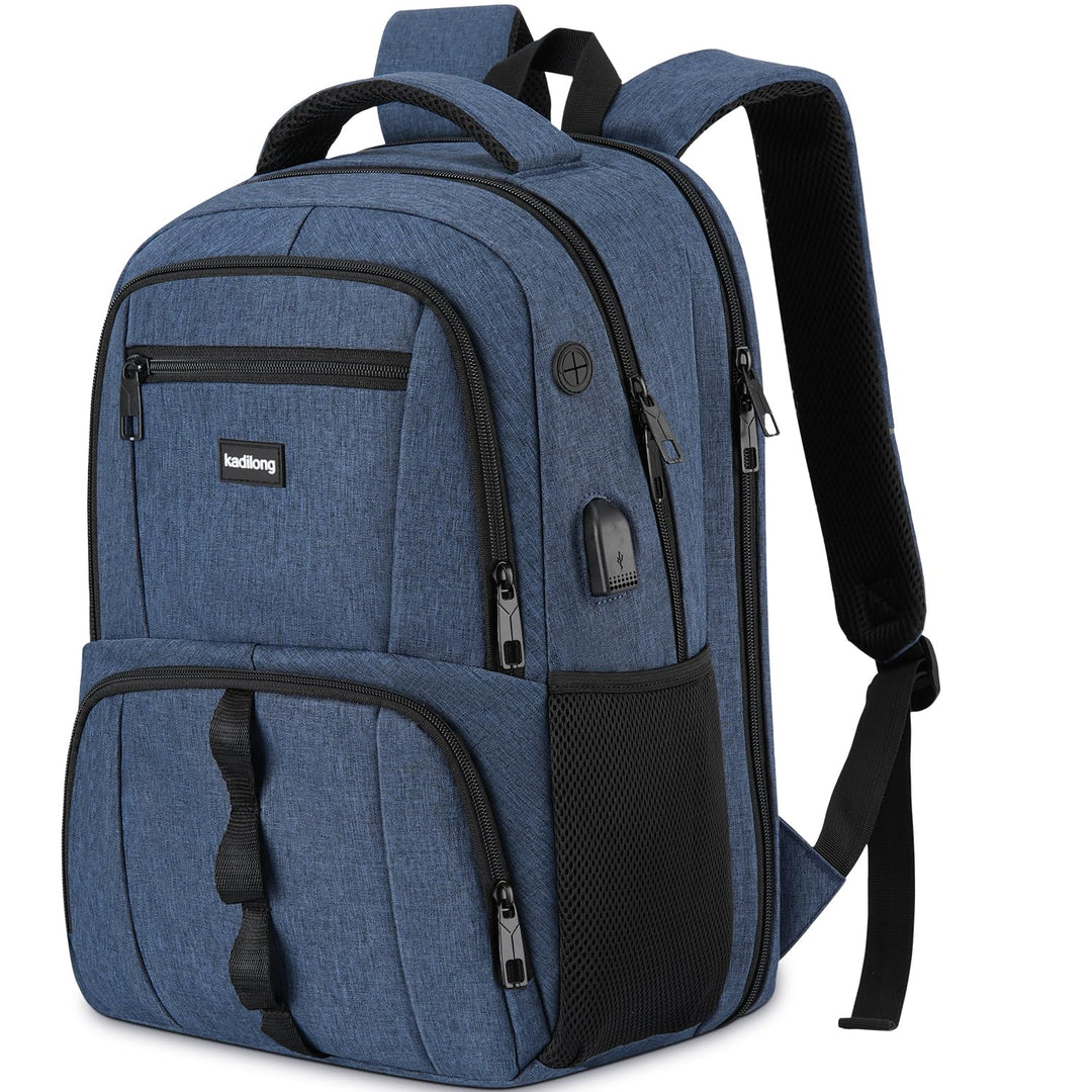 Rucksack Herren Gross Laptop Rucksack,Schulrucksack Jungen Teenager Laptoptasche mit USB Ladeanschlu