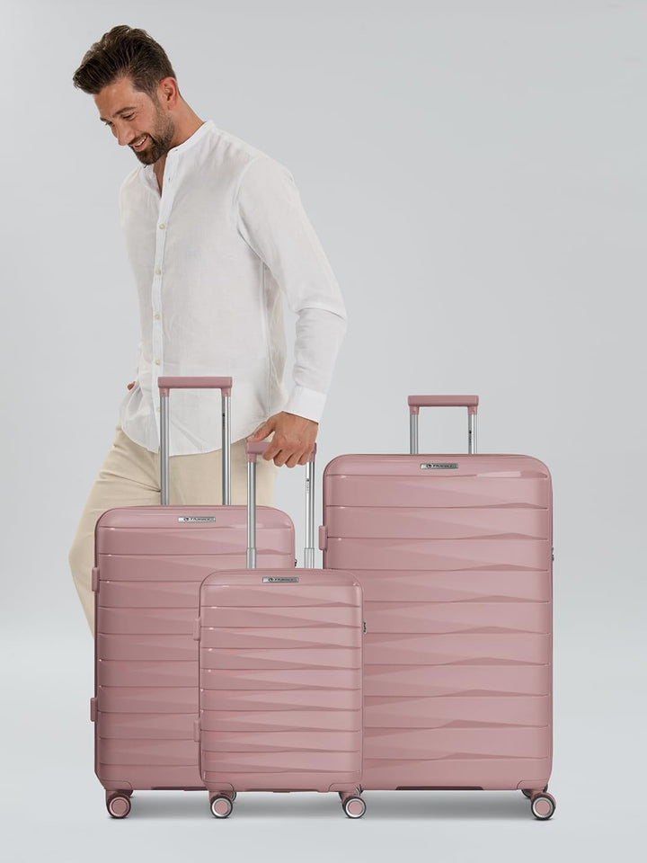 Franky Koffer-Set 3-teilig für Damen und Herren | Reise-Trolleys 49 x 28 x 74 cm aus hochwertigem, l