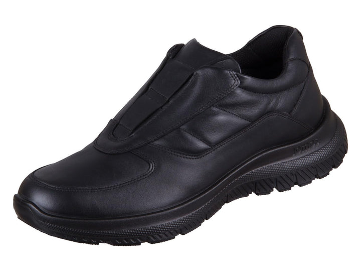 Jomos Herren Confidence Flacher Slipper 47 EU Weit Schwarz, 47 EU Weit Schwarz