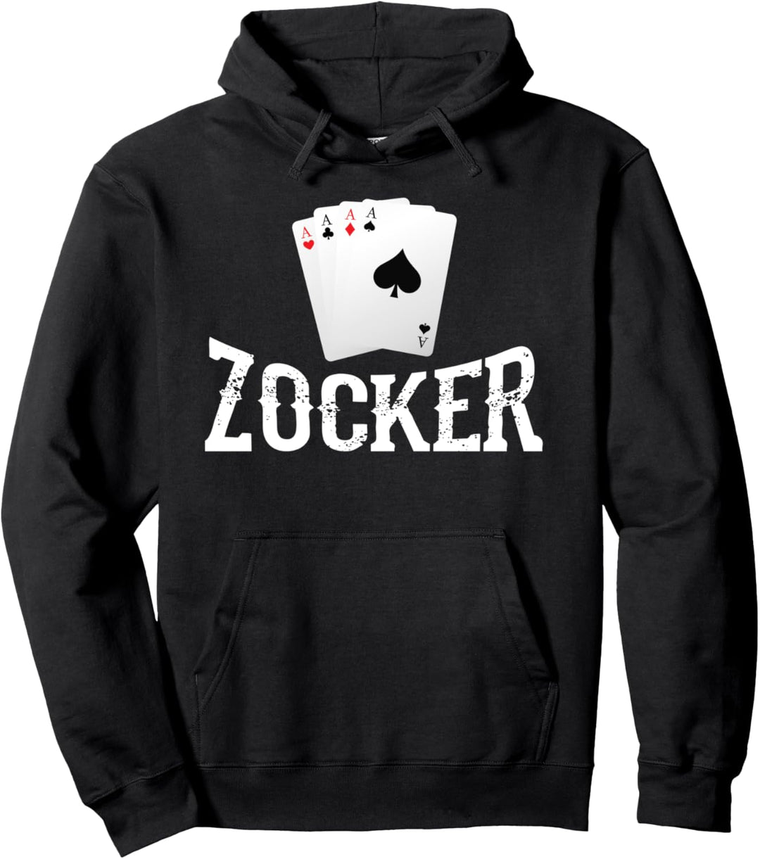 Zocker Skat Experte Kartenspiel Kartenspieler Spielkarten Pullover Hoodie