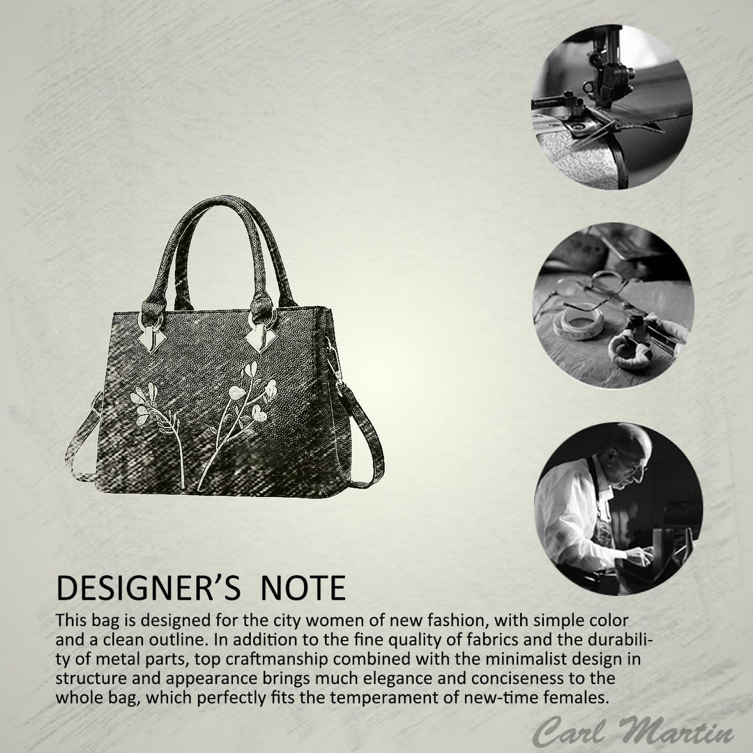 NICOLE & DORIS Retro Women Top Handle Handbags Tote Purse Shoulder Bag Crossbody Bag PU Leather Weis