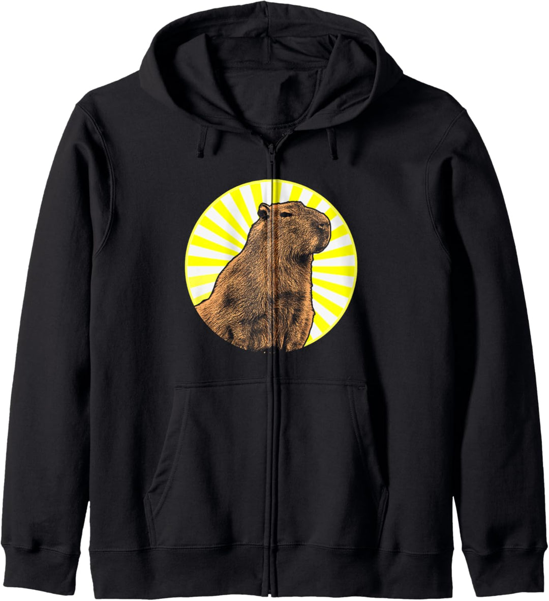 Vintage Capybara Kapuzenjacke