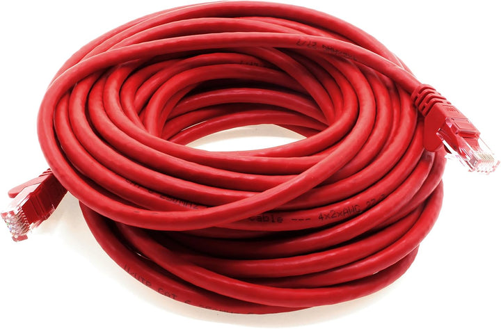 1aTTack UTP-Netzwerkkabel mit RJ45 (Cat.6, 10 Stück) 10,0 Meter 10 m rot, 10 m rot