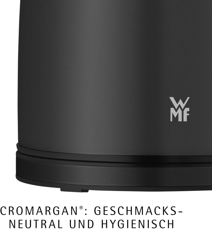 WMF Stelio Wasserkocher Edelstahl 1,7L, Elektrischer Wasserkocher mit Kalkfilter, 2400 W, Wasserstan