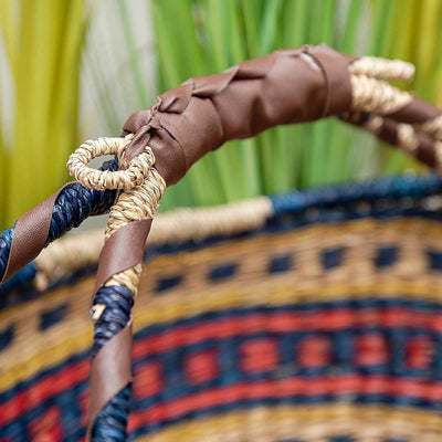 SIDCO Seegras Tasche Afrika Einkaufskorb Strohtasche Kenia Bag Korb Einkaufstasche