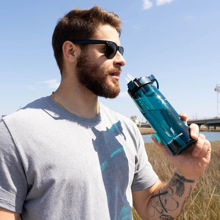 Super Sparrow Trinkflasche - TouchSip Wasserflasche - 500ml, 750ml, 1000ml - BPA-frei - Ideale Sport