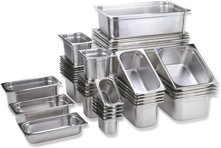 APS 81404 GN 1/4 Behälter, rostfreier Gastronormbehälter Edelstahl, Abmessungen 265 x 160 mm/Höhe 10