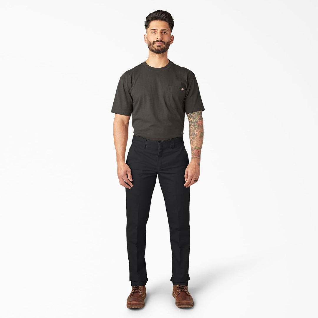Dickies Herren Slim Taper Flex Twill Arbeitshose 31W / 32L Schwarz, 31W / 32L Schwarz