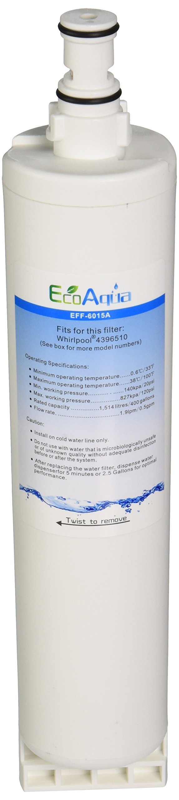 Wasserfilter EcoAqua kompatibel Whirlpool Bauknecht SBS003 481281719155