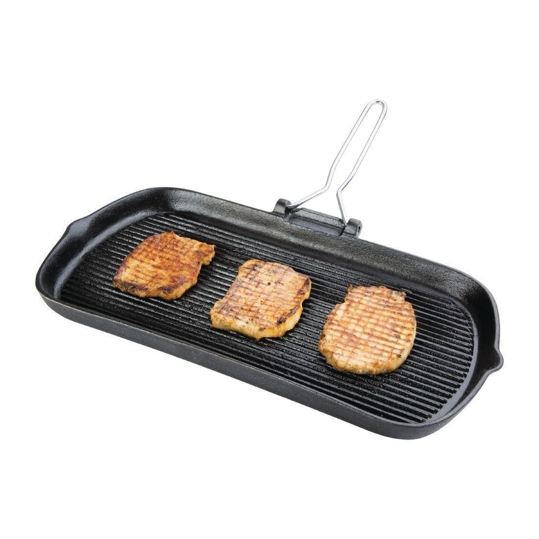 Vogue Grillpfanne Gusseisen