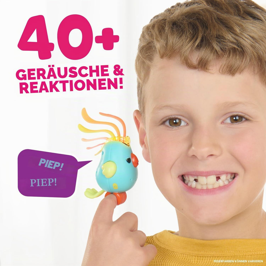 Fingerlings Sweet Tweets Interactive Bird: Lionel, Record & Play Secret Messages, 40+ Sounds & Reakt