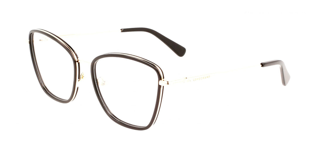 Longchamp Damen Sonnenbrille 55 Schwarz, 55 Schwarz