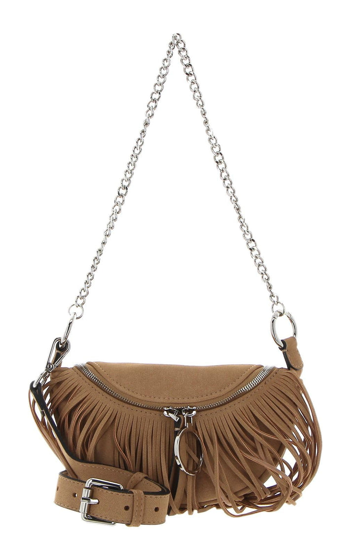 Seidenfelt Fringes Skien Schultertasche 22 cm