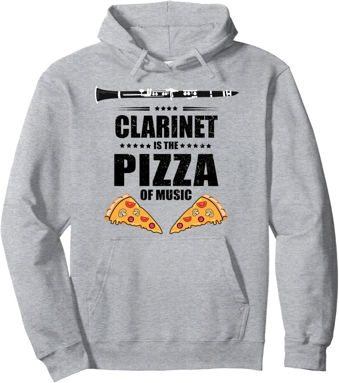 Klarinette ist die Pizza der Musik. Pullover Hoodie