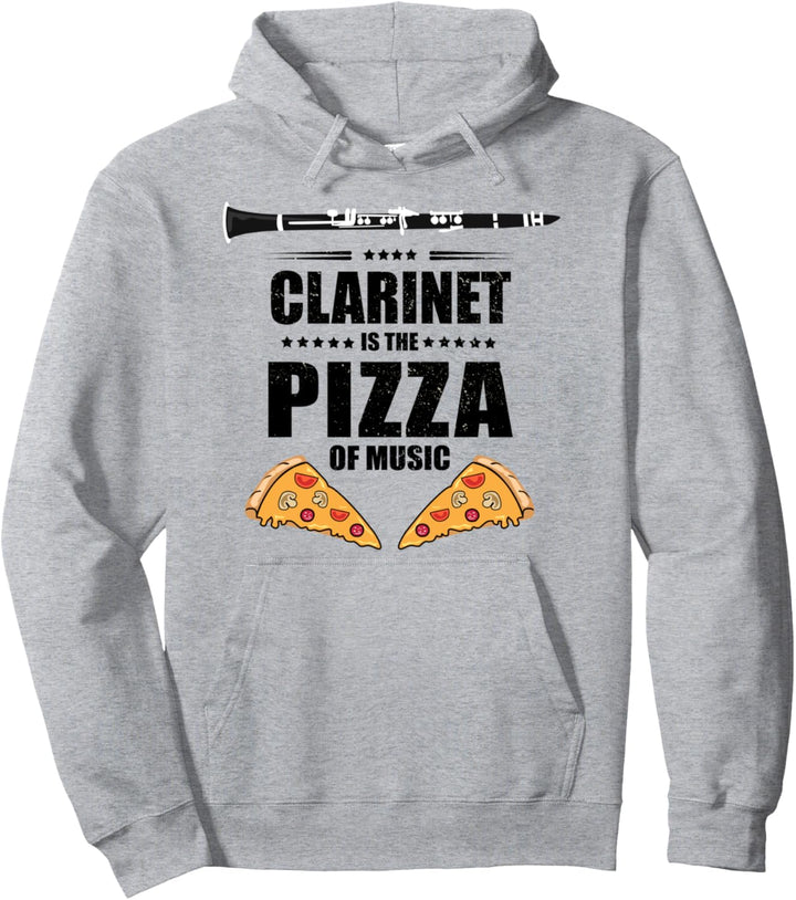 Klarinette ist die Pizza der Musik. Pullover Hoodie