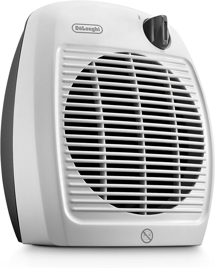 De Longhi HBC3052T Heizlüfter mit 3 Stufen 800/1400/2200 W Weiss, 1 Heizstufe, Weiss, 1 Heizstufe