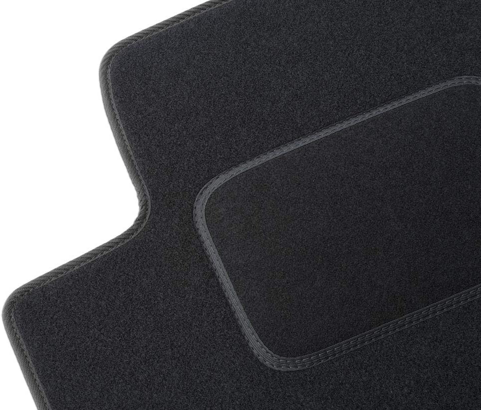 MOTOS Standard Velours-Fussmatten passend für Audi A4 B6 2000-2006 - Standard, Gewebt, Schwarz fussm