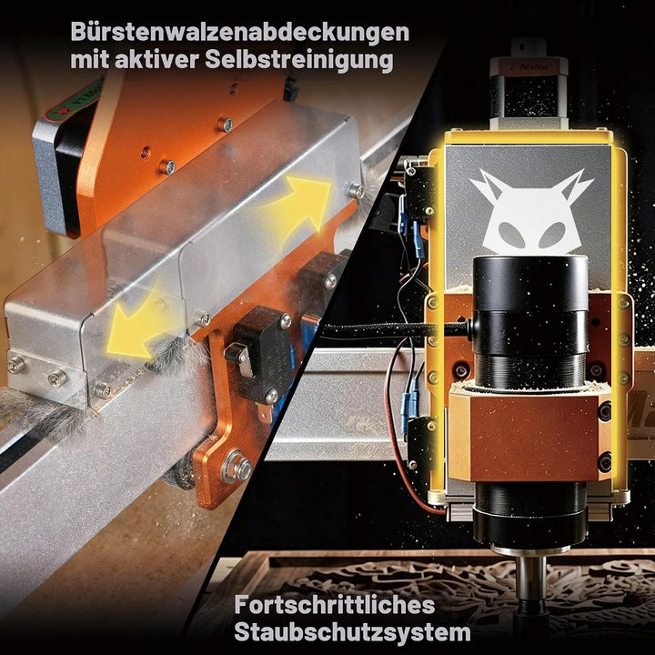 FoxAlien Masuter Pro MAX Desktop CNC-Fräsmaschine, 600x600mm Arbeitsbereich