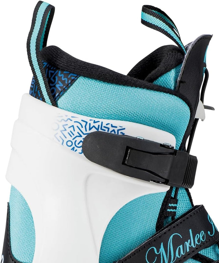 K2 Mädchen Marlee Ice Skates S (EU: 29-34 / UK: 10-1 / US: 11-2) Single black - blue - light blue, S