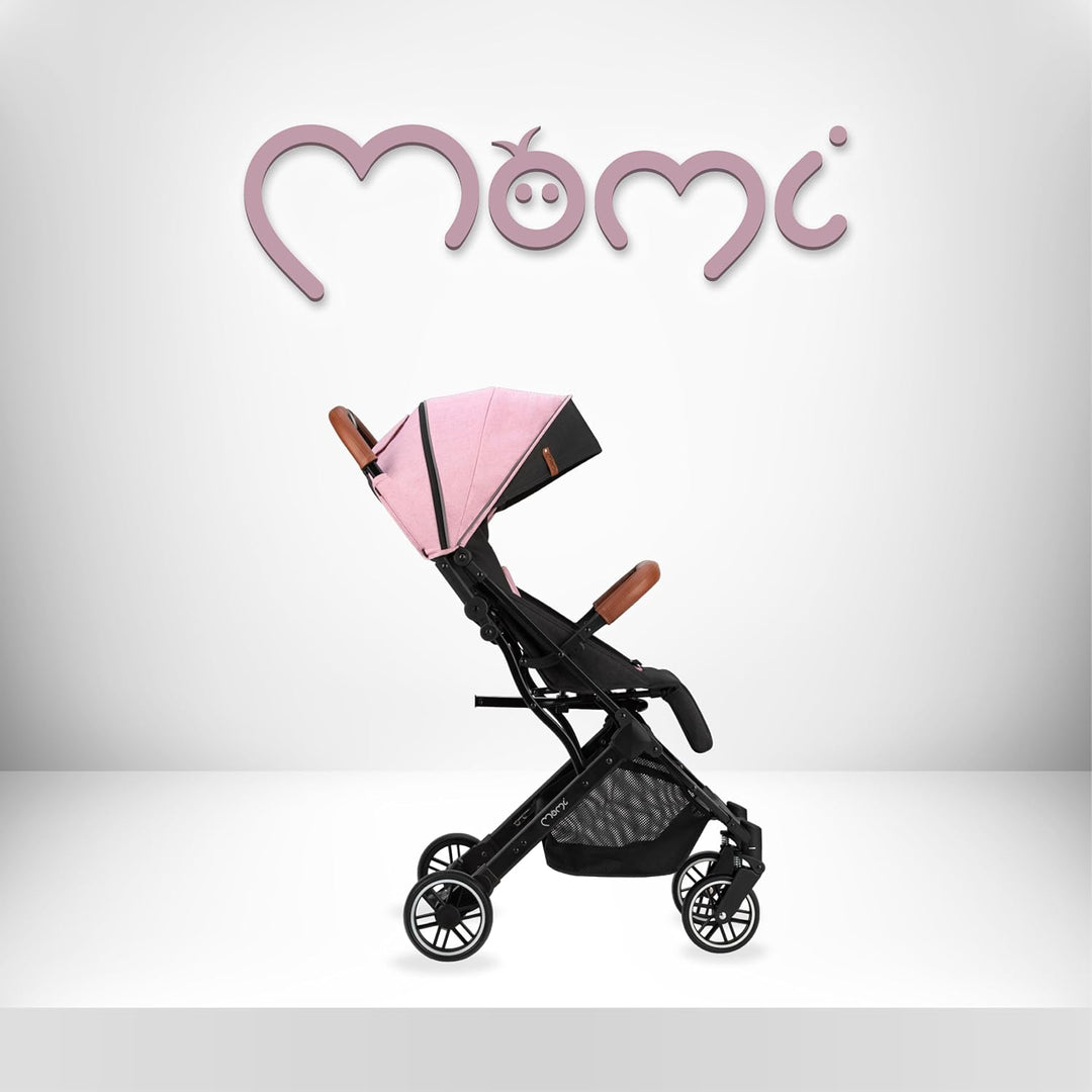 MoMi ESTELLE Kinderwagen ab 6. Monat (bis 15 kg), klappbarer Buggy mit 5-Punkt-Sicherheitsgurt, Eink