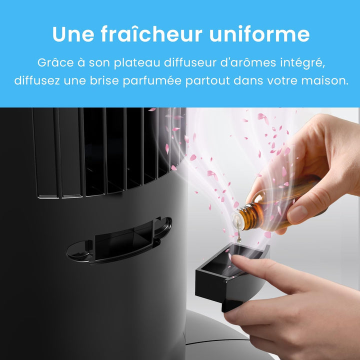 Pro Breeze Oszillierender Turmventilator - 76 cm Höhe, 70 Grad Oszillation, Säulenventilator mit 3 G