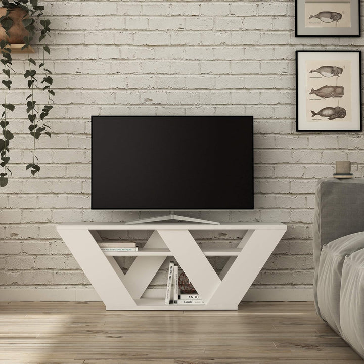 Modern TV-Einheit für Wohnzimmer bis 48" Fernseher, 110 x 40 x 30 cm, einfache Montage und Reinigung