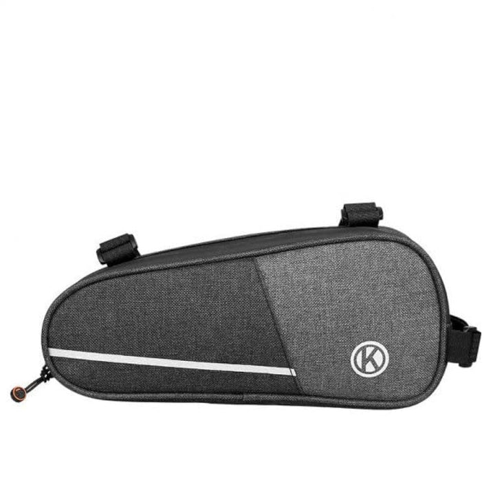SYSTEM-S Fahrrad Tasche wasserfest Dreiecktasche Rahmentasche Triangeltasche Grau