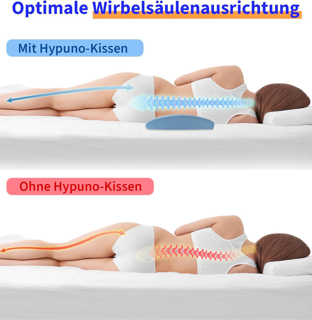 Orthopädisches Lendenkissen Ergonomische Rücken- &amp; Lordosenstütze aus Memory-Schaum für Bett &amp; Sofa