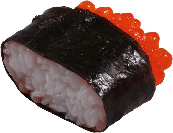 Deko-Sushi-Set 4 Stück rot/orange Dekorationsbedarf Naturgetreue Lebensmittel Attrappe - Künstliches