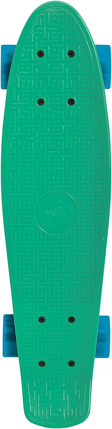 Schildkröt® Retro Skateboard, Premium Board mit Kunststoff-Deck aus haltbarem robustem PP, rutschfes