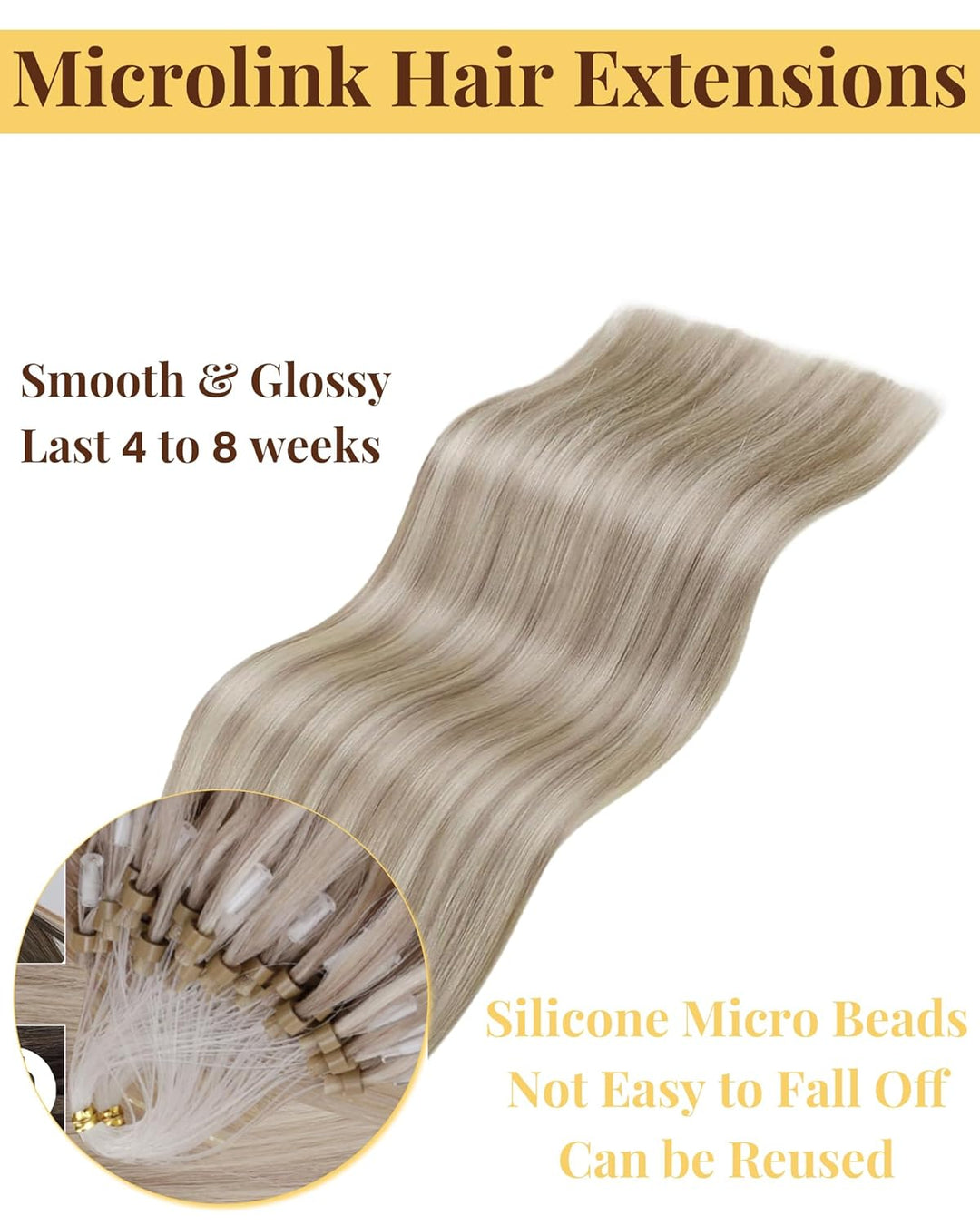 Hetto Microring Extensions Echthaar Blond Microring Echthaar Extensions Remy Echthaar Micro Ring Ext