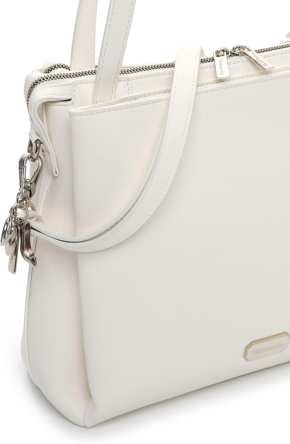 Tamaris Shopper TAS Katharina 34235 Damen Handtaschen Uni Weiss M, Weiss M