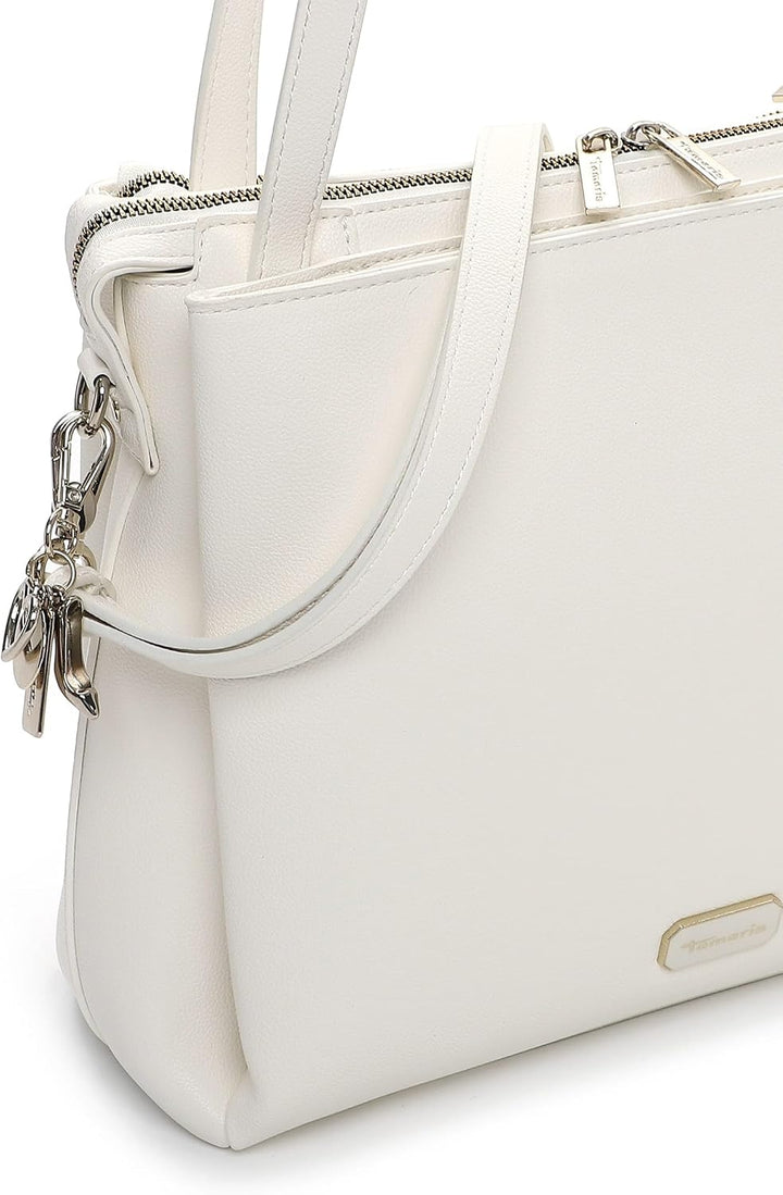 Tamaris Shopper TAS Katharina 34235 Damen Handtaschen Uni Weiss M, Weiss M