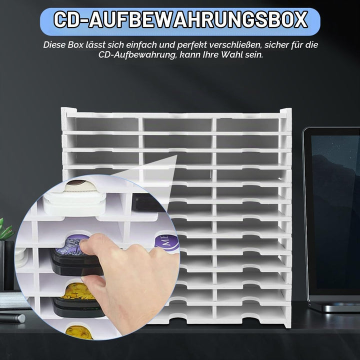 ABOOFAN Cd Aufbewahrungsbox Mit 36 Fächern 13.00X5.24 Zoll Organizer Für Cds Und Dvds Multifunktiona