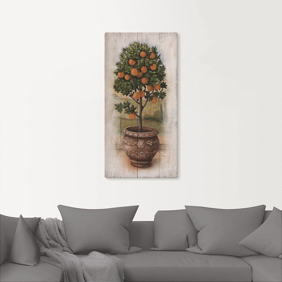 ARTland Leinwandbilder Wandbild Bild auf Leinwand 50x100 cm Pflanzen- &amp; Blumen Bäume Obstbaum U0PV O