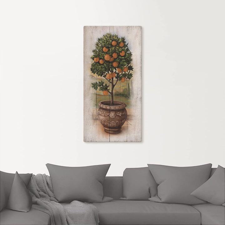 ARTland Leinwandbilder Wandbild Bild auf Leinwand 50x100 cm Pflanzen- &amp; Blumen Bäume Obstbaum U0PV O