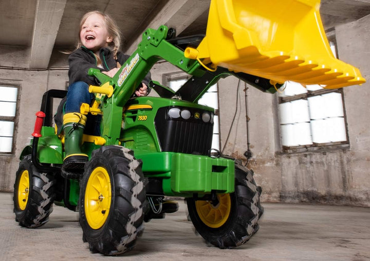 Rolly Toys S2671012 Toys rollyFarmtrac John Deere 7930 (mit Frontlader, für Kinder von 3 bis 8 Jahre