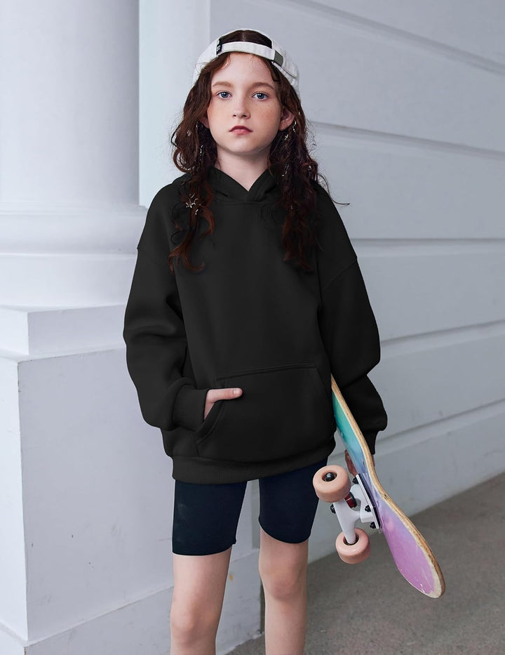 Arshiner Mädchen Kapuzenpullover Warm Fleece Kinder Hoodie Winter Pullover mit Tasche Sweatshirt für