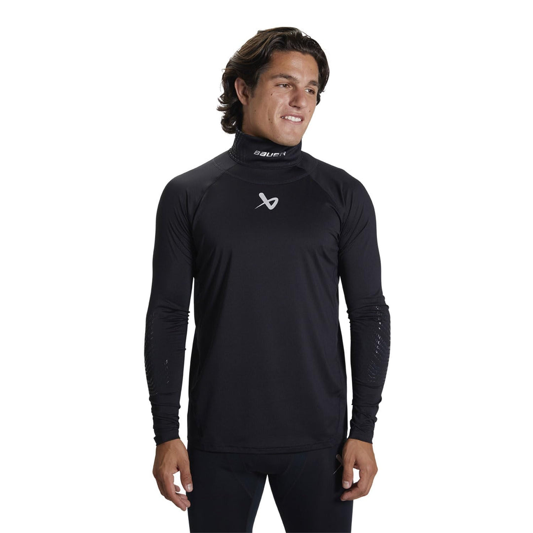 Bauer LS Neckprotect Oberteil - Senior S Schwarz, S Schwarz