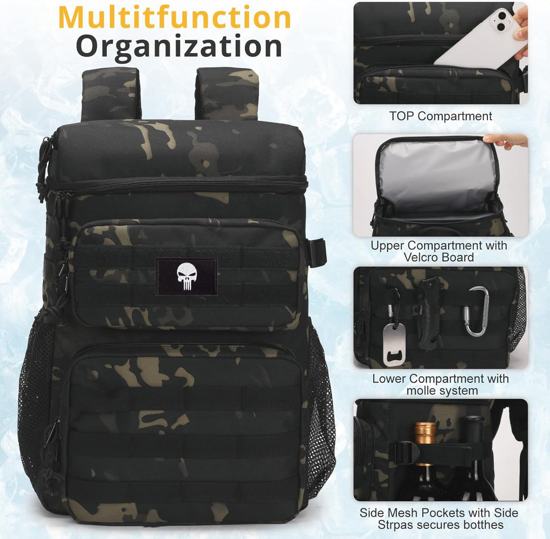 Taktischer Rucksack-Kühler, weicher, Leichter, auslaufsicherer Kühler-Rucksack, isolierte Kühltasche