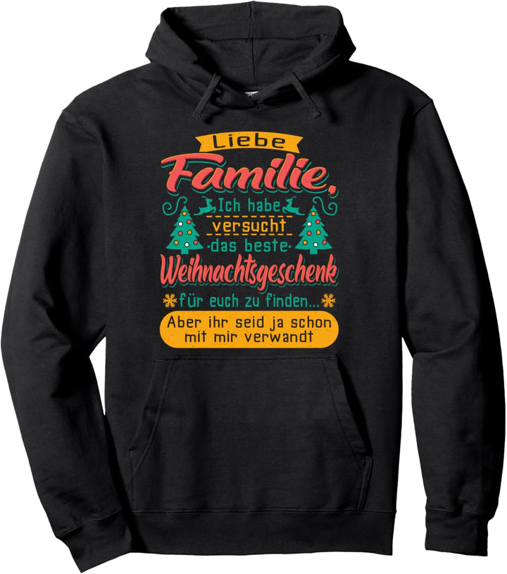 Weihnachts Weihnachten Familie Lustig Damen Herren Pullover Hoodie