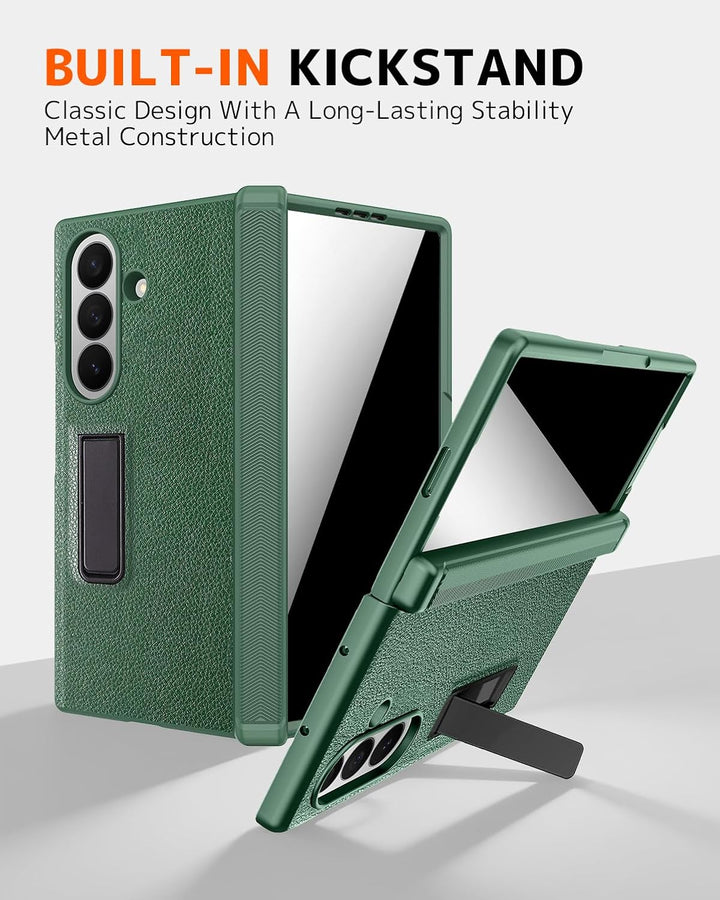 NINKI für Samsung Galaxy Z Fold 7 Hülle mit Privacy Screen Protector Magnetic ständer, Scharnier han