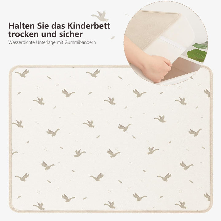 Susurration 2er Pack Bettunterlage Wasserdicht Kinder 75x90 cm Waschbar Matratzenschoner Baby Inkont