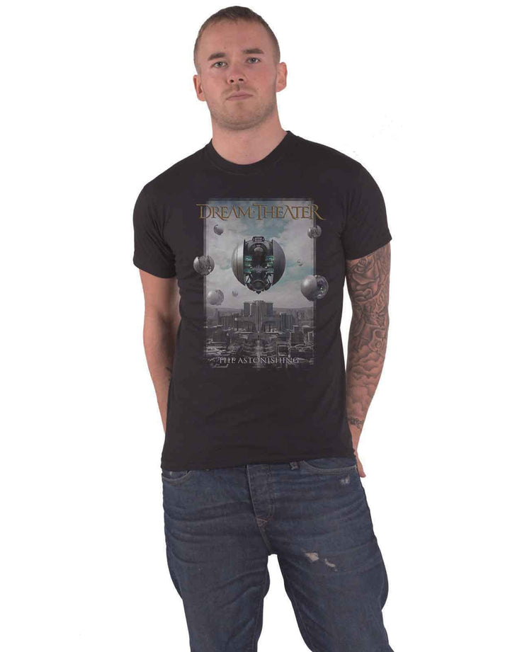 Dream Theater T Shirt The Astonishing Band Logo Nue offiziell Herren Schwarz