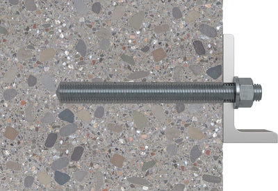 fischer 090451 Ankerstange FIS A M 12 x 160 R Edelstahl, 10 Stück, Silber M12x160 Silber, M12x160 Si