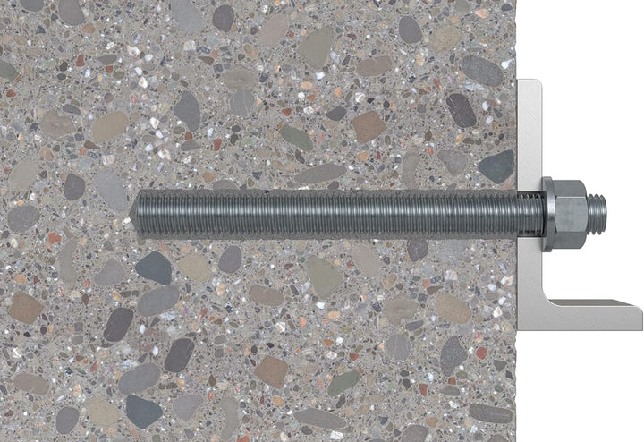 fischer 044974 Ankerstange FIS A M 12 x 120 R Edelstahl, 10 Stück, Silber M12x120 Silber, M12x120 Si