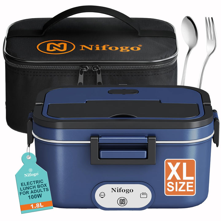 Nifogo Elektrische Lunchbox 100W für Auto/Lkw/Büro Beheizbare Lunchbox 12V/24V/230V Electric Lunch B