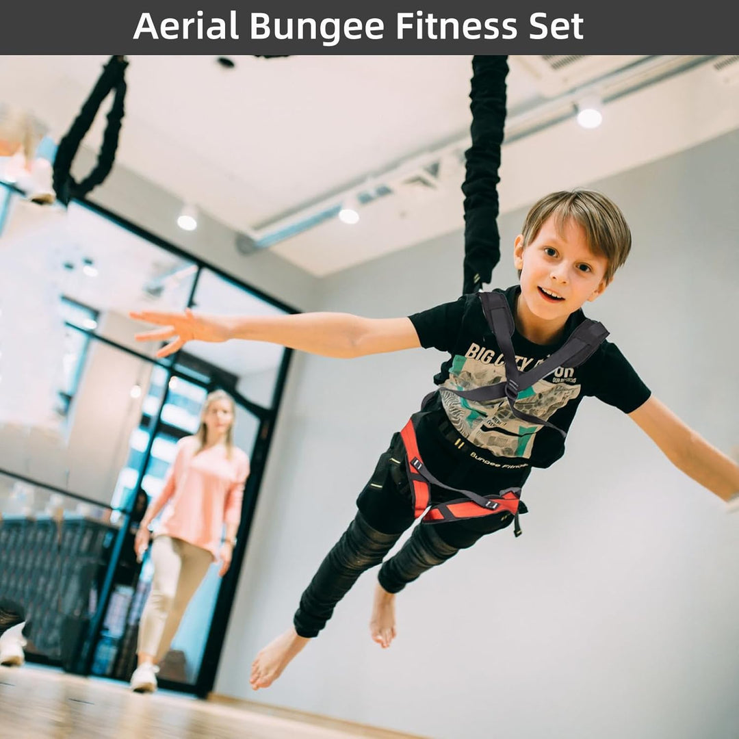 PRIOR FITNESS Aerial-Bungee-Fitness-Set-4D-Yoga-Dance-Dehnseil (hochfester Nylon), verstellbares Gur