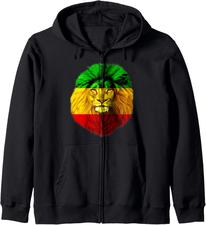 Rasta Flag Lion Reggae Lovers Rastafari Kapuzenjacke